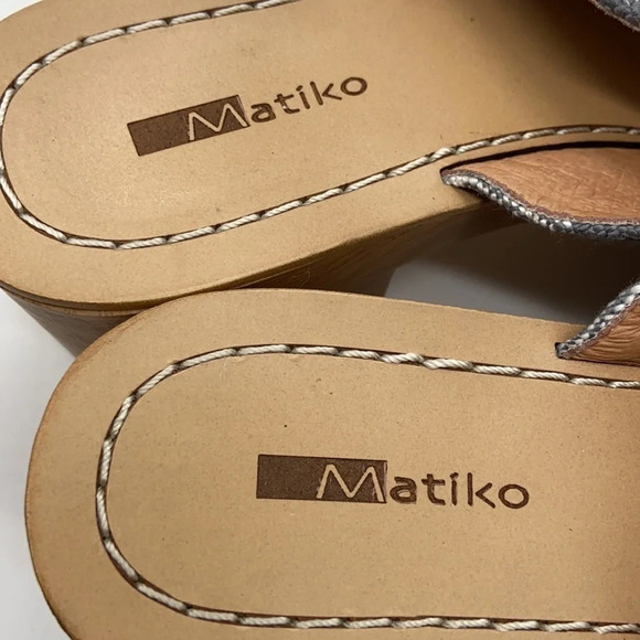 Matiko Plavia Fringed Gingham Slides -Euro 37 US 6 - Picture 7 of 8